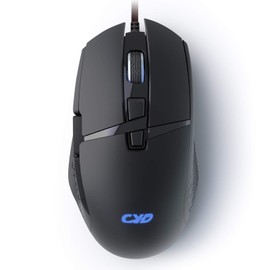 CYD C309 PRO Gaming Mouse 12800 Adjustable DPI 8 Program Buttons Mouse Wired Ergonomic Design USB Gaming Mouse LED Breathing Light Compatible with Windows 10, 8, 7, Vista, XP, Mac OS/Linux