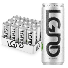 LGND Nootropic Performance Drink 12Oz. - Low Calorie, Ginger & Citrus, Turmeric, Focus, Carbonated, Natural Ingredients, Low Caffeine Energy, Prebiotic, Made in USA 12-pack