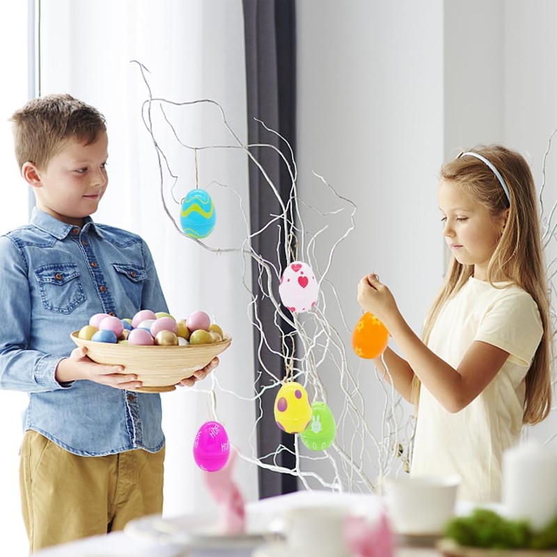 PLNVNVP 24 x Easter Eggs, Easter Eggs Decoration, Colourful Easter