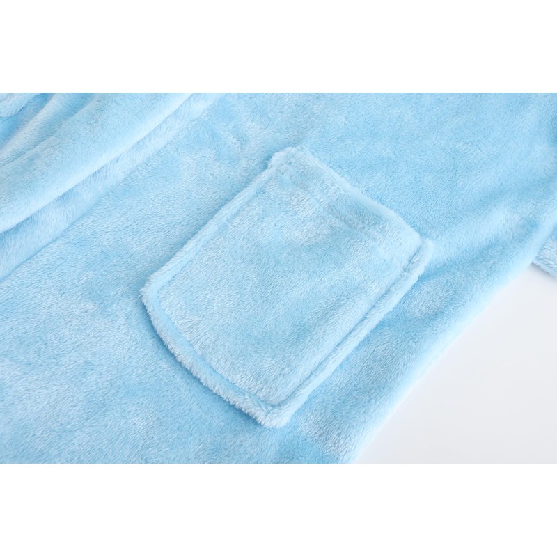 Childlike Me Girls Fleece Hooded Robes Soft Plush Bathrobe for
