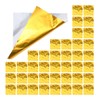 KICHOUSE Homemade Candy Wrappers 200pcs Square Golden Foil Wrappers Personal