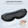 Gritin Gritin 3D Schlafmaske für Seitenschläfer, Upgrade Atmungsaktive Schlafbrille mit