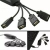 Unbranded 4 Port USB 2.0 High Speed Hub Octopus Splitter