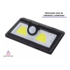 Importeek Lampara Solar Led Reflector Exterior Jardin Sensor Potente