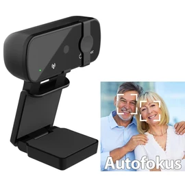 Somikon PC Camera 4K: 4K USB Webcam with Lens Cover, Microphone and Auto Focus (USB Camera 4K, Webcam PC, Privacy Screen)