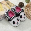 Girls Cute Slippers Fluffy Fuzzy Winter Warm Slippers Cartoon Animal