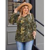 IN'VOLAND Plus Size Long Sleeve Tops for Women Boho 2025