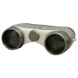 PIXY 001815 PIXY 3x28 Opera Glass 3x 28 Silver Binoculars