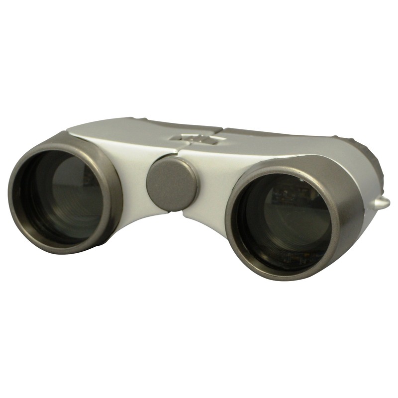PIXY 001815 PIXY 3x28 Opera Glass 3x 28 Silver Binoculars