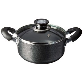 Non-Stick Aluminum 2 Handle Cooking Sauce Pot w/Glass Lid - 18 Cm 2.5 QT