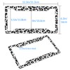 Leopard Print License Plate Frame for Women Black Gray Cheetah