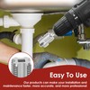 Tzdxfgl 2 Pcs PVC Pipe Thread Kit, Electric Drill Compatible