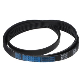 sourcing map 5K579/5PK1470 Serpentine Belt 5 Ribs 1470mm Length x 18mm Width x 5mm Thick, EPDM Poly V Belt, Micro V-Ribbed Belt for Vehicle