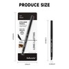 Grey Waterproof Eyeliner Gel Pencil- 2Pcs Smudge Proof Long Lasting