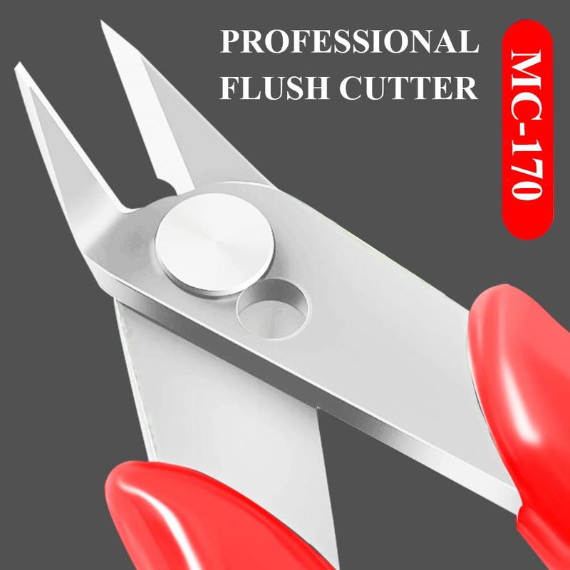 5 Pack Flush Cutters MC-170, MONVICT Wire Cutters 5 Inch