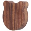 Guitar Pick Box Sapele Wood Cartoon Bear Instrument Accessories Storage