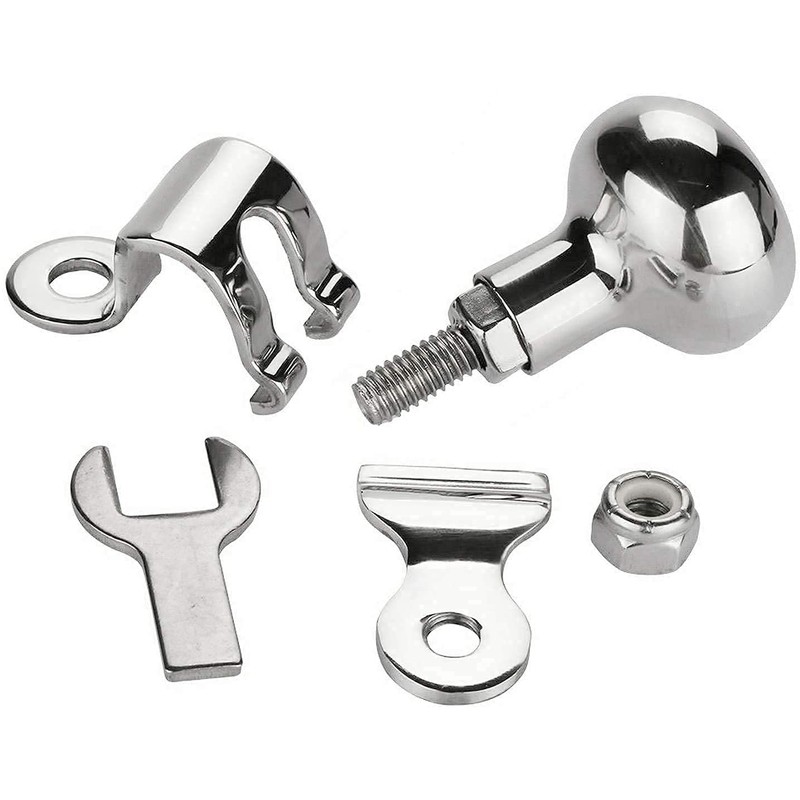 ISURE MARINE 316 Stainless Steel Boat Steering Wheel Knob, Steering