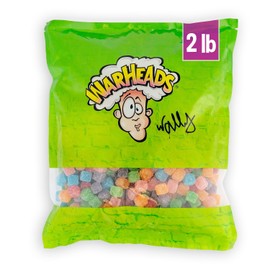 Warheads Sour Chewy Cubes Bulk Gummy Candy (2 Pound)