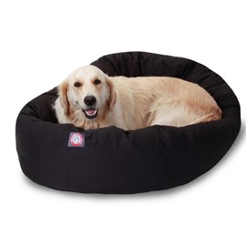 Majestic Pet 40 Inch Large Orthopedic Washable Donut Bed for Big and Large Sized Dogs, Calming Puppy Donut with Spine Support, Durable Crate Pad and Dog Bed Mat, Pet Furniture - Cozy Soft