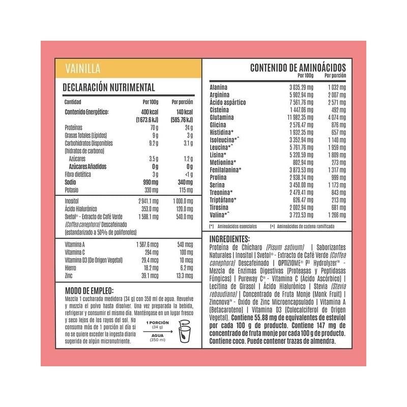 Suplemento alimenticio Birdman Fitmingo vainilla 510 g