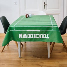 40YARDS American Football Table Cloth Made of 100% Cotton in Pitch Design as Decoration for Football Parties