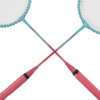 Badminton Racket Lightweight Portable Iron Alloy Frame Double Badminton Racquets