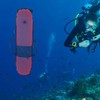 Torpedo Buoy Keep Diving Inflation with Collapsible Flag and Rope
