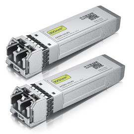 [Pack of 2] 10Gb SFP+ SR Multimode Module, 10GBase-SR LC Transceiver Compatible with Cisco SFP-10G-SR, Meraki, Mikrotik, Ubiquiti UniFi, Netgear, Zyxel, Qnap, Synology, D-Link, TP-Link, Open Switch
