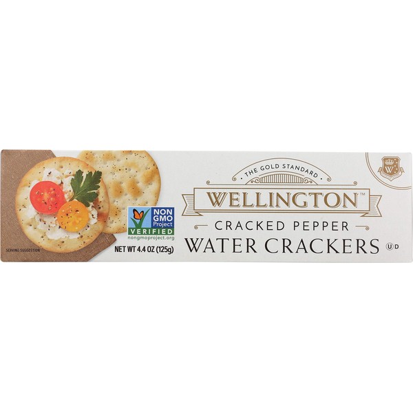 Wellington Cracked Pepper Crackers, 4.4-Ounces (Pack of 12)