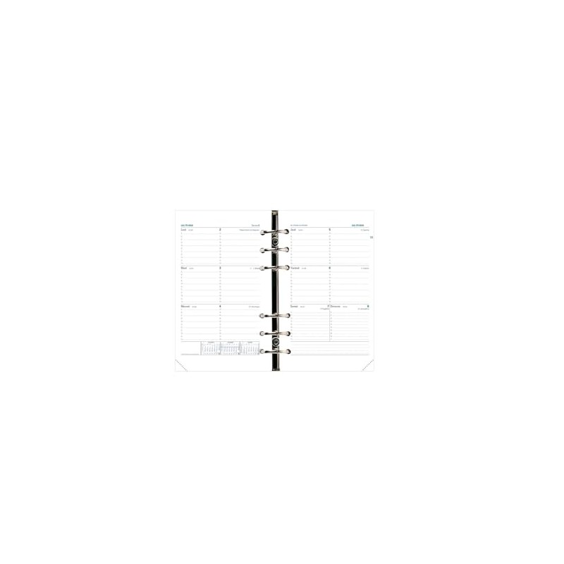 Quo Vadis 270004Q Timer 21 Horizontal Calendar-View Diary Refill FR