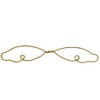 3 Pair 6" Gold Twisted Metal Wire Angel Wings for