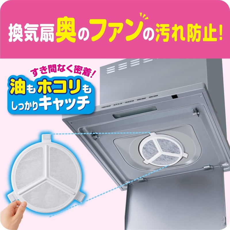Toyo Aluminum Ventilation Fan Filter, Scirocco Fan Filter, Easy Installation,