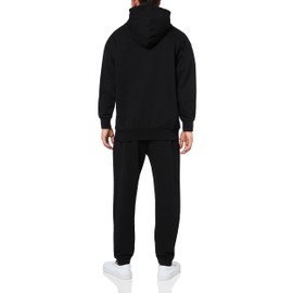 HUGO Small Logo Hooded Sweatshirt and Jogger Tracksuit, Black Jade, S