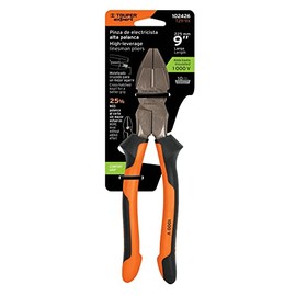 Truper Expert T211-9X, Pinza para electricista 9 alta palanca mango Comfort Grip                                                                      