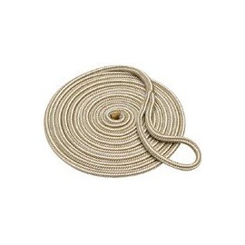 Seachoice Double Braid Nylon Dock Line 1/2" x 15' Gold/White