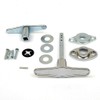 Garage Door Lock T - Handle Assembly (No Keys)
