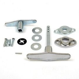 Garage Door Lock T - Handle Assembly (No Keys)