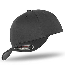 Flexfit Baseball Cap in Bundle with UD Skull Bandana in Many Colours, dark grey