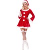 3 PC. Ladies Sleigh Hottie Santa Dress - 1XL/2XL- Red