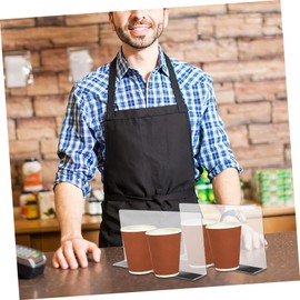 NUOLUX 6pcs L Shape PVC Clear Plastic Convenience Store Display Baffle Supermarket Shelf Separator L Shape Divider Transparent Shelf Separator Wardrobe Shelf Divider Divider Board Store Supplies