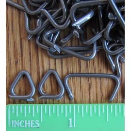 Ringer Pliers & 3/4" Steel Hog Rings Netting Fences Cages Car Upholstery SHARP (15000 Hog Rings, Spring Closed Pliers)