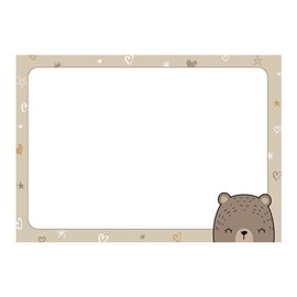 PRICARO A7 Grizzly Bear Magnetic Notepad (Pack of 10)