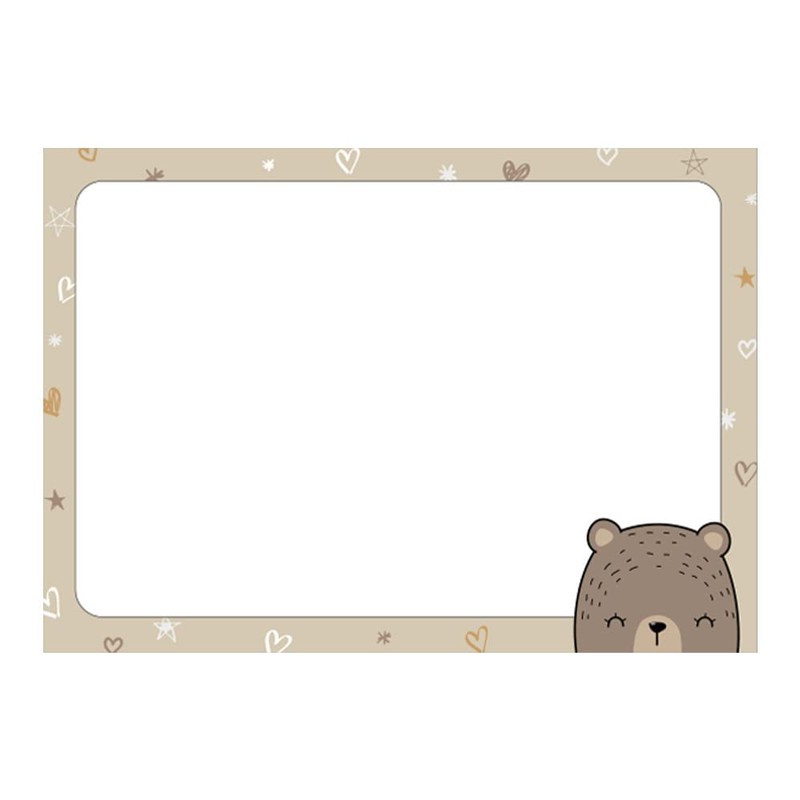PRICARO A7 Grizzly Bear Magnetic Notepad (Pack of 10)