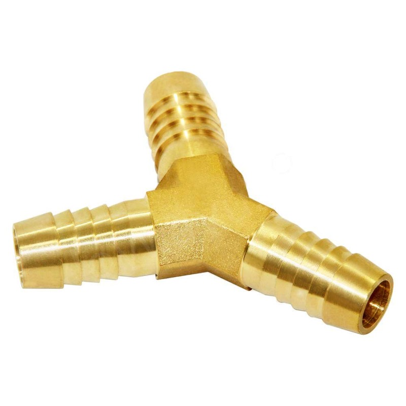 Joywayus 5/8" Hose Barb Thick Brass Y Shaped 3 Way