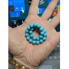RAYON Baby Blue Turquoise Bead Bracelet Men Women 8mm Stretch