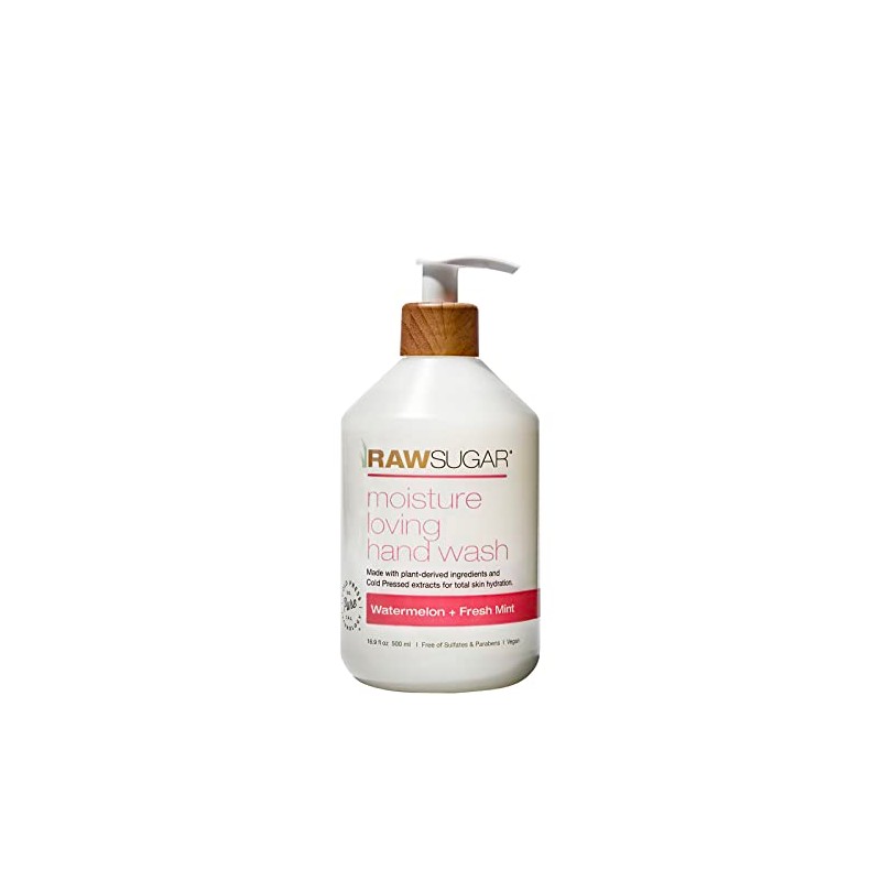 Raw Sugar, Liquid Hand Soap Watermelon, 16.9 Ounce
