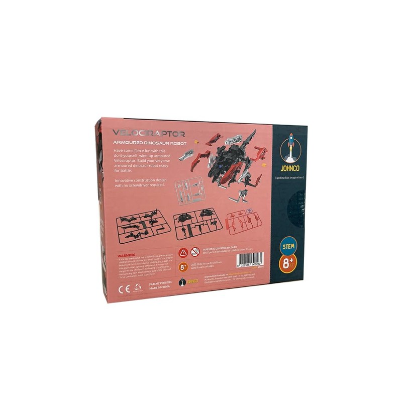 Johnco Velociraptor Armoured Dinosaur Robot Kit