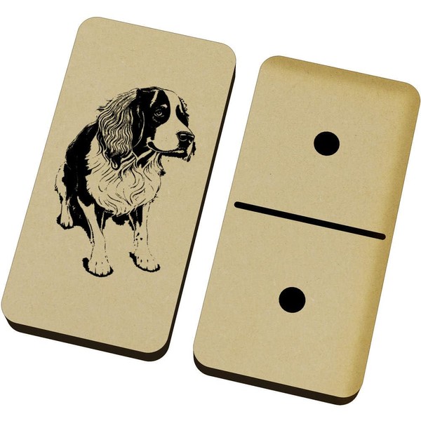 Azeeda 'English Springer Spaniel' Domino Set & Box (DM00039123)