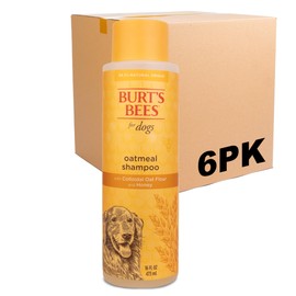 Burt's Bees for Pets Oatmeal Dog Shampoo with Colloidal Oat Flour and Honey, 6pk, 95% Natural Origin Formulas, Shampoo for Dogs - Gentle Dog Shampoo, Best Dog Shampoo, 6pk, 16 oz