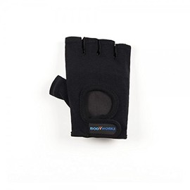 Body Works Glove Big – Power – Gloves Bodybuilding, black/white, Medium